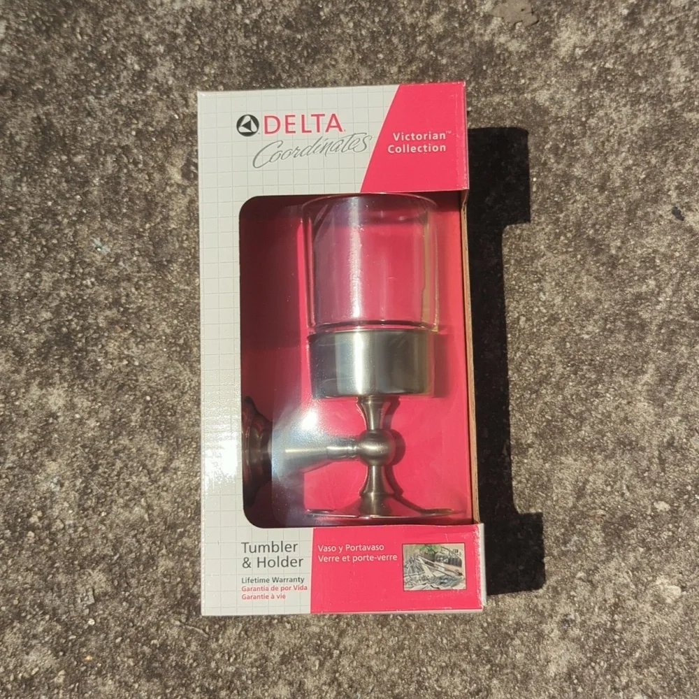 Delta Toothbrush Holder & Tumbler Stainless Steel